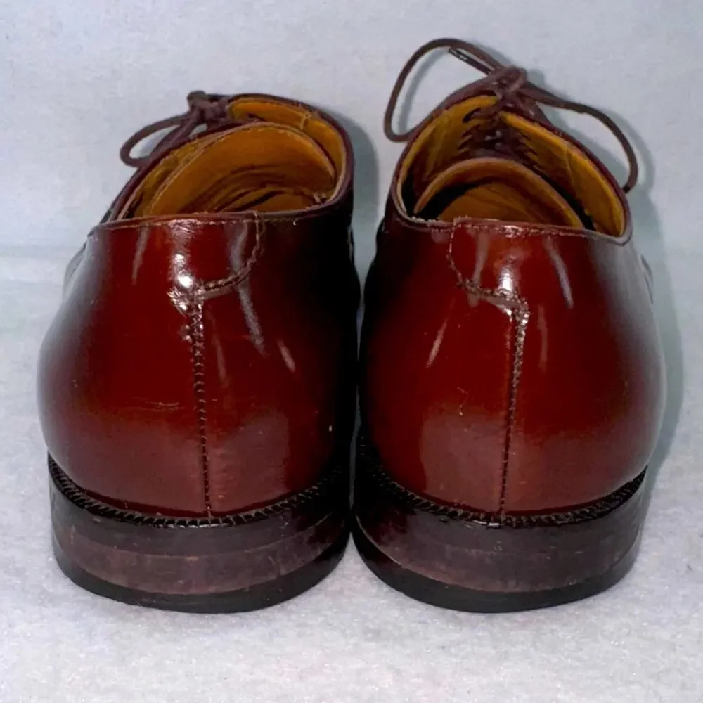 Men’s Cole Haan Mahogany Brown Leather Calhoun Dress Shoes Oxfords size 11